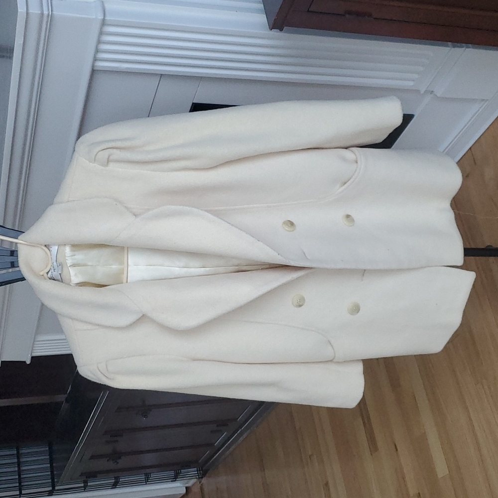 Cream Bert Newman winter coat